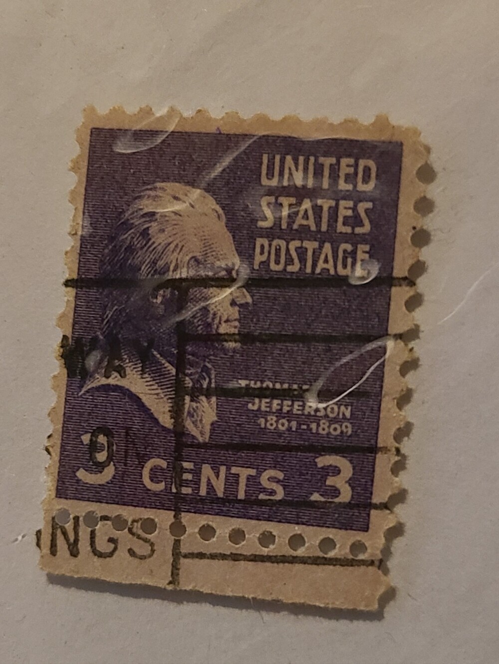 Vintage United States 3 Cent Stamp by Vintage Mix And Match Save